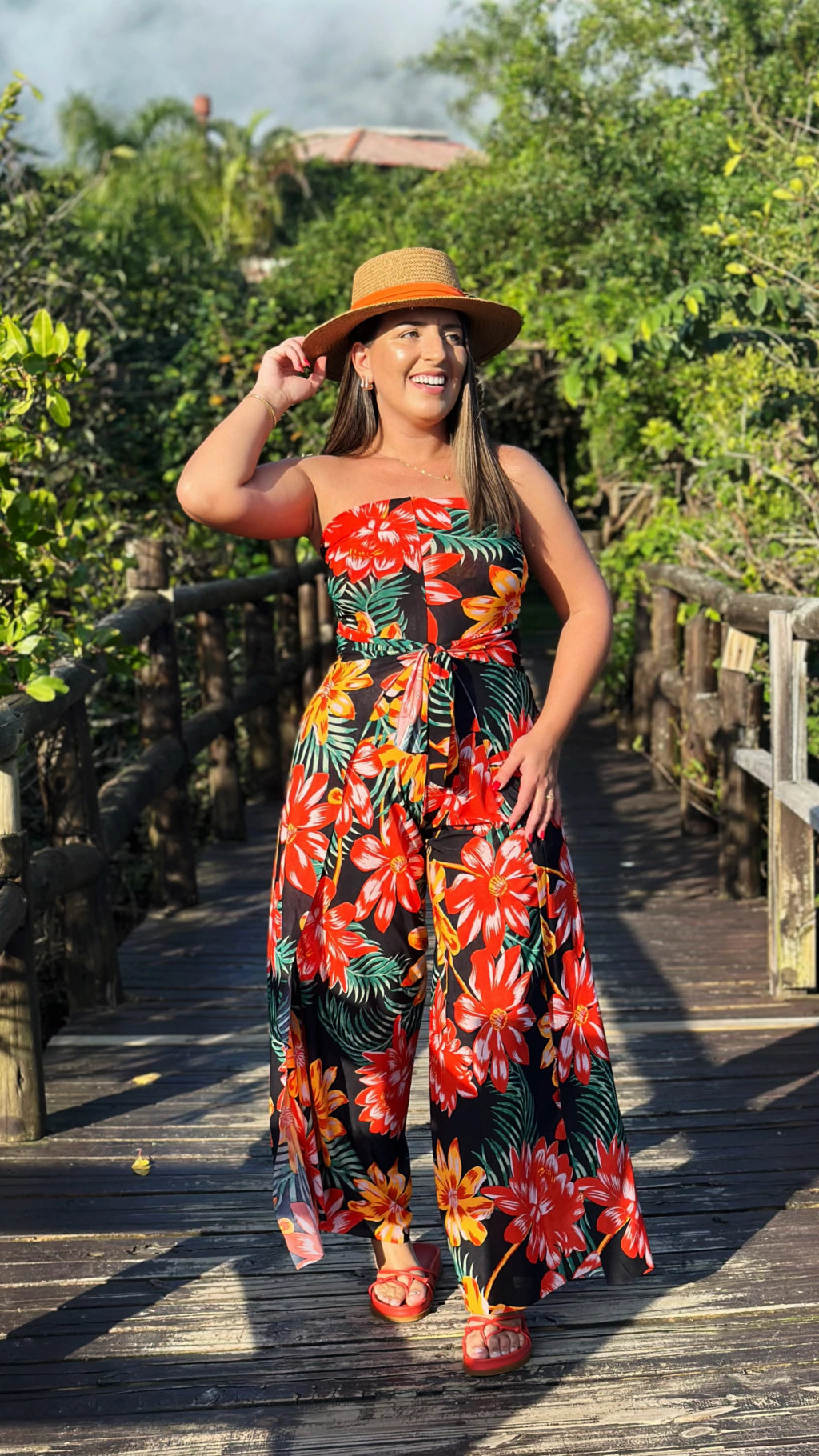 Conjunto flores de verão