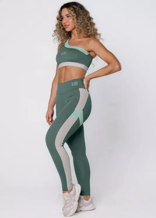Calça Legging Blastoff em Poliamida Verde